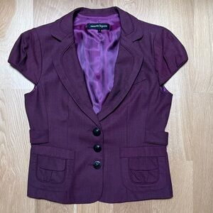Nanette Lepore Rich Purple Blazer
